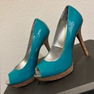 5 inch, Guess, open toed platform heels